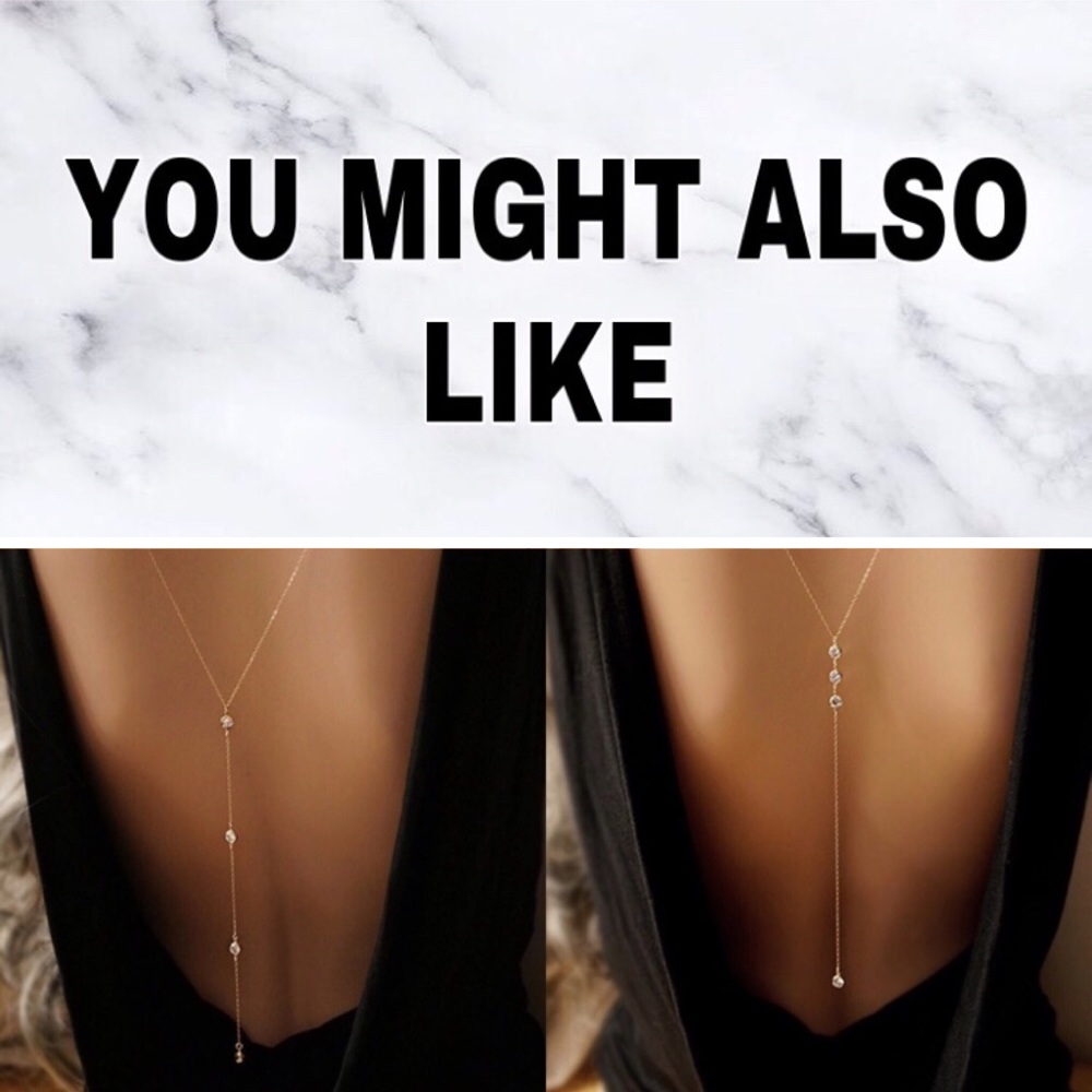 ⚜️𝟯𝟬%𝗢𝗙𝗙 𝗯𝘂𝗻𝗱𝗹𝗲𝘀 𝟯+⚜️ NEW Long Gold Drop Body Chain - Picture 8 of 10
